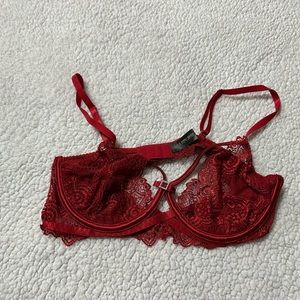 Red Lace Bra
